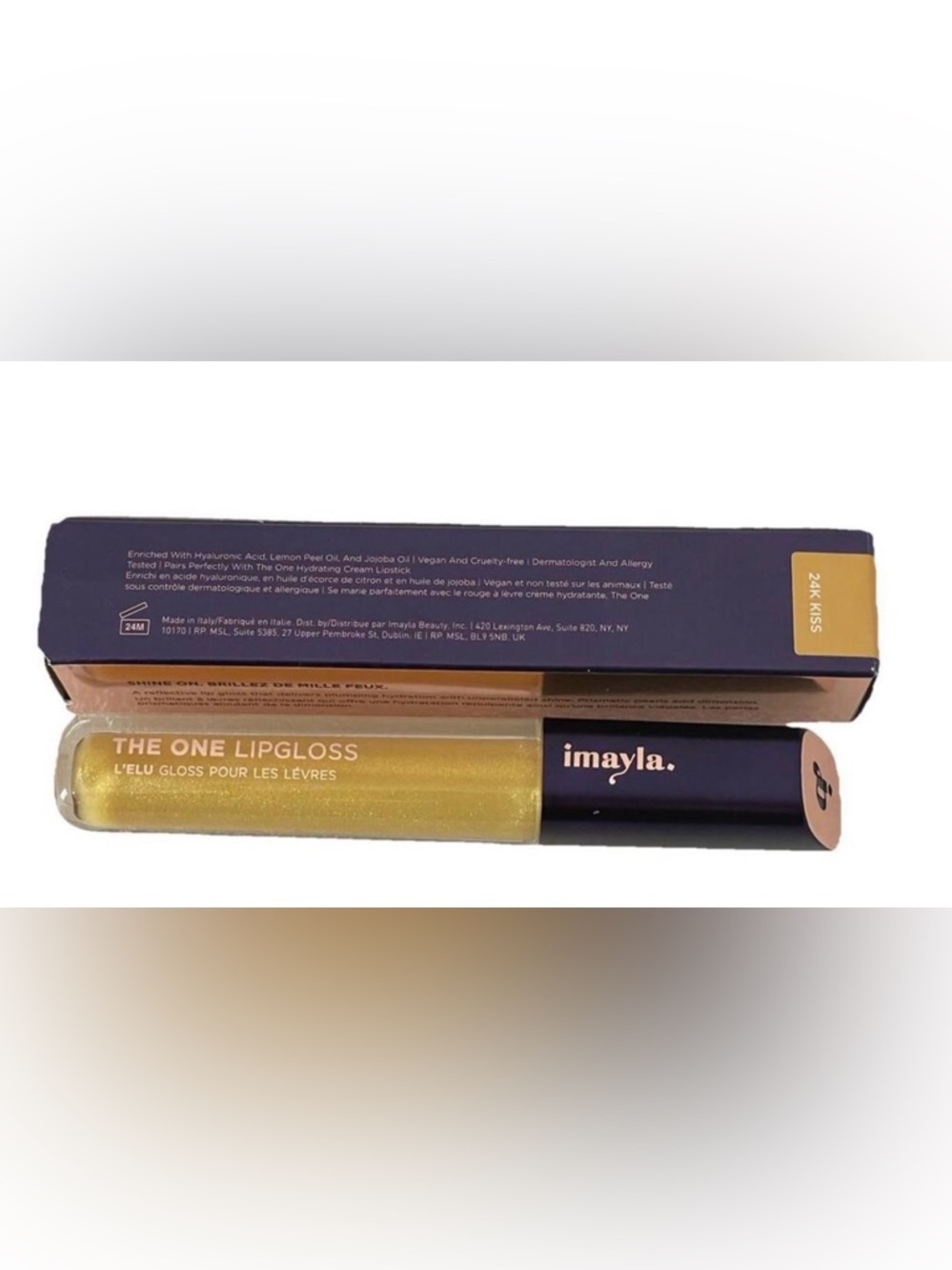 Imayla The One Lipgloss in 24K Kiss (Yellow Gold)